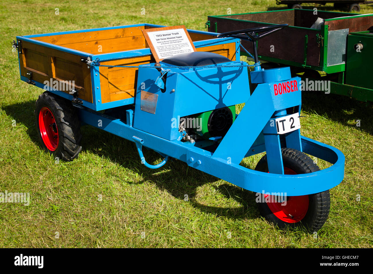 Bonser industrial tipper three wheeler Stock Photo