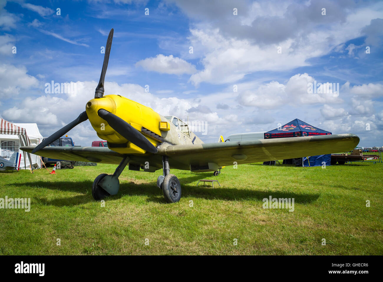 Replica Messerschmitt Me 109 - German WWII fighter aircraft Stock Photo