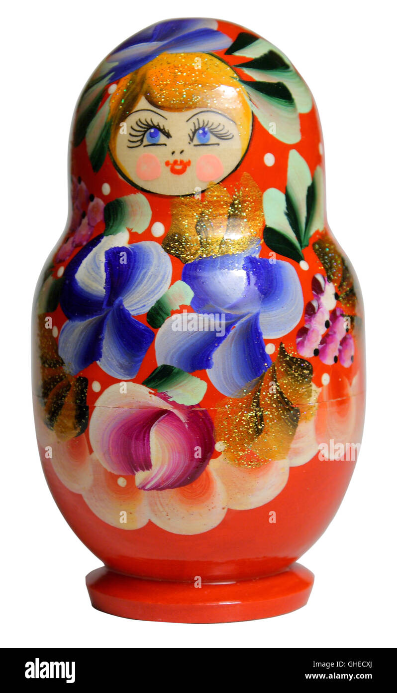 Russian nesting doll. Matryoshka Stock Photo