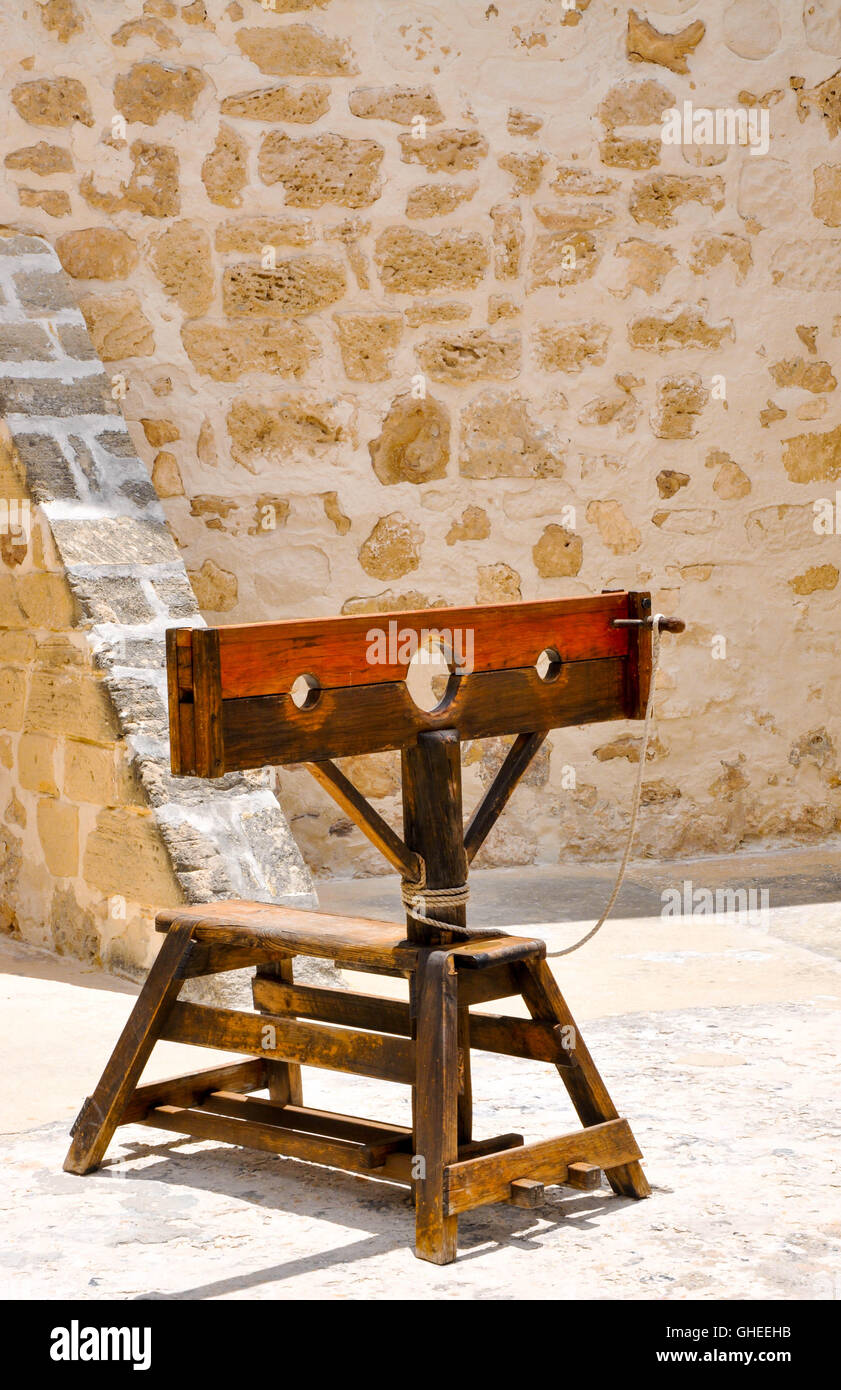 Wooden Stocks Punishment High Resolution Stock Photography and Images