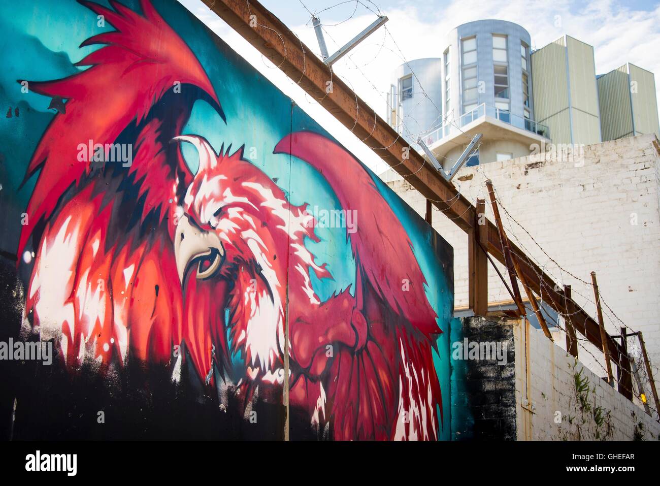 Graffiti and Street Art around Newtown on August 10, 2016, in Sydney, Australia. © Hugh Peterswald/Alamy Live News Stock Photo