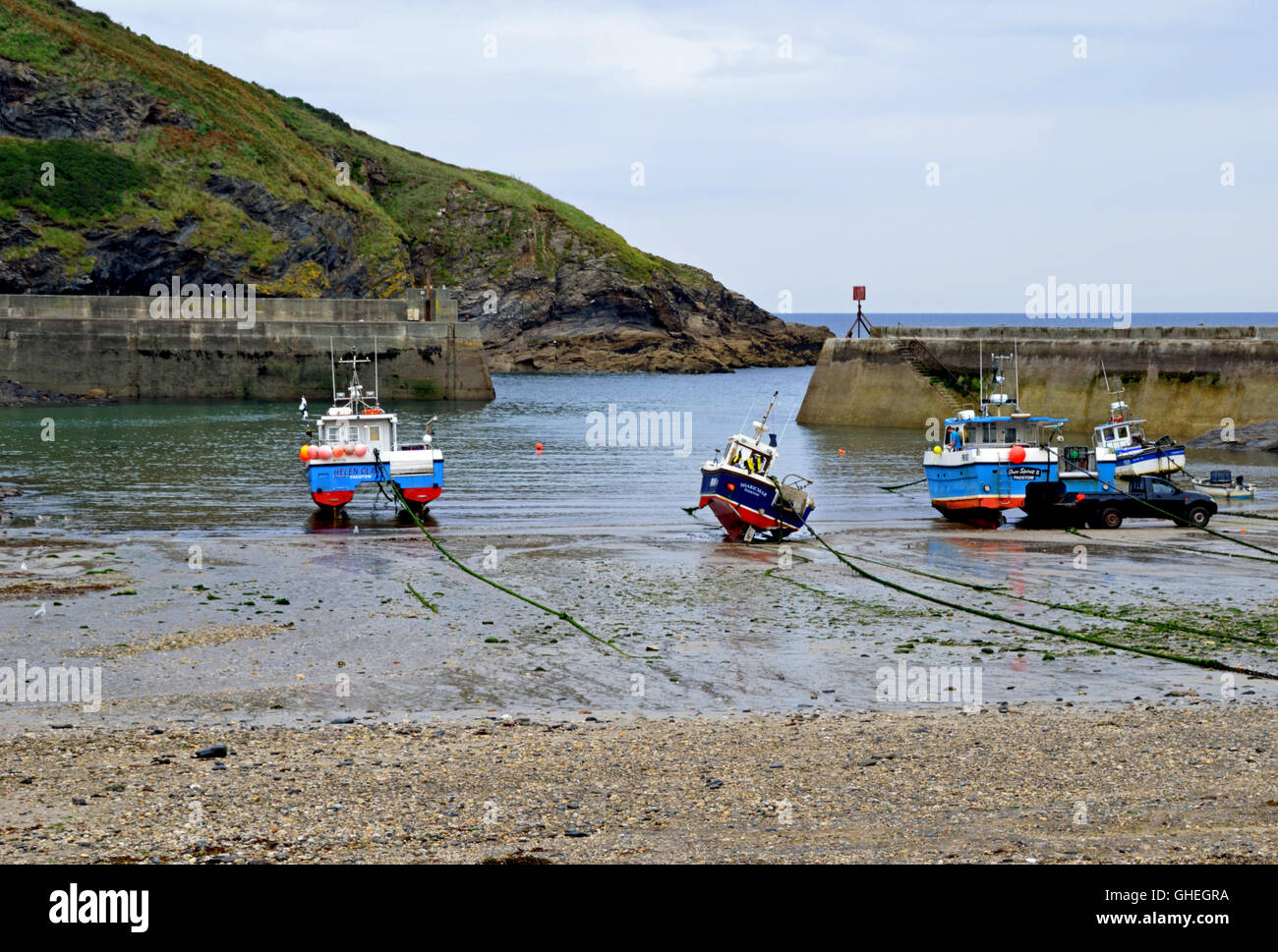 Port Isaac Harbour, Cornwall Stock Photo Alamy