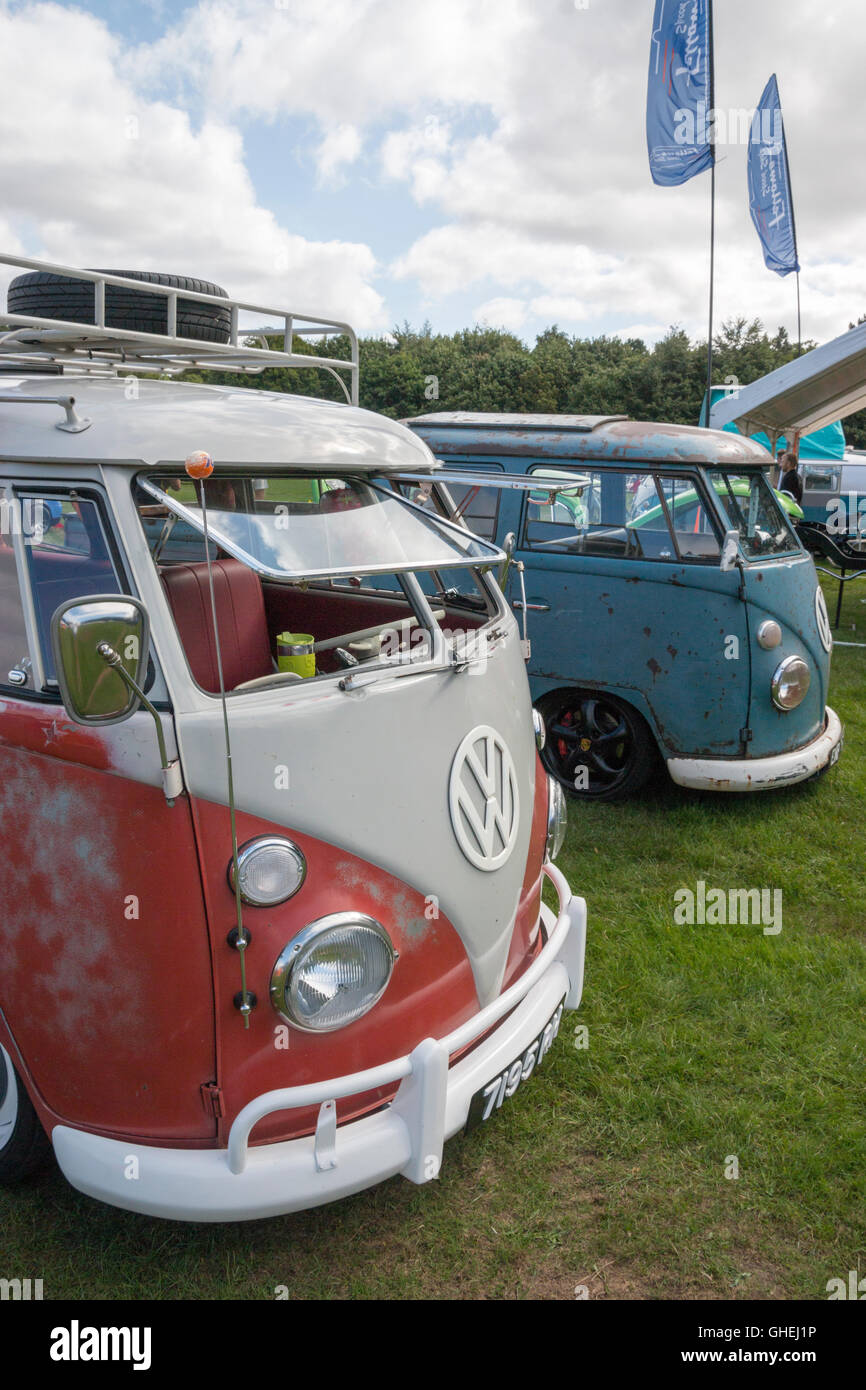 restored split screen VW camper van Stock Photo Alamy