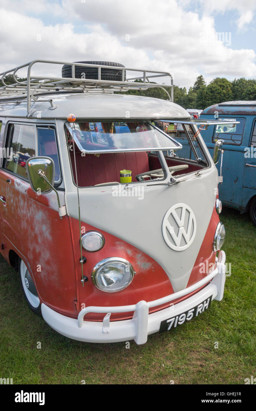 restored split screen VW camper van Stock Photo Alamy
