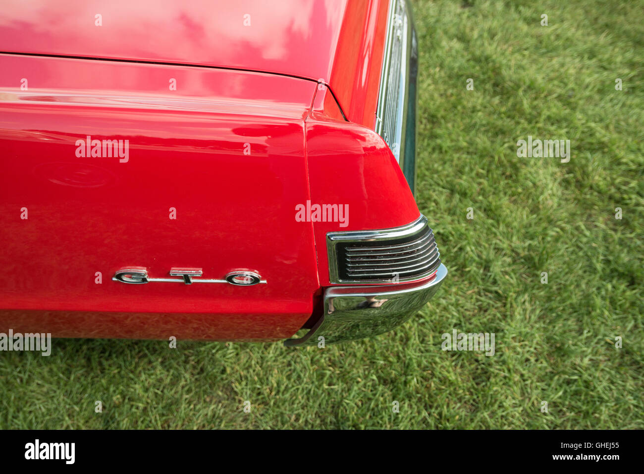 Red 1965 Pontiac GTO Stock Photo