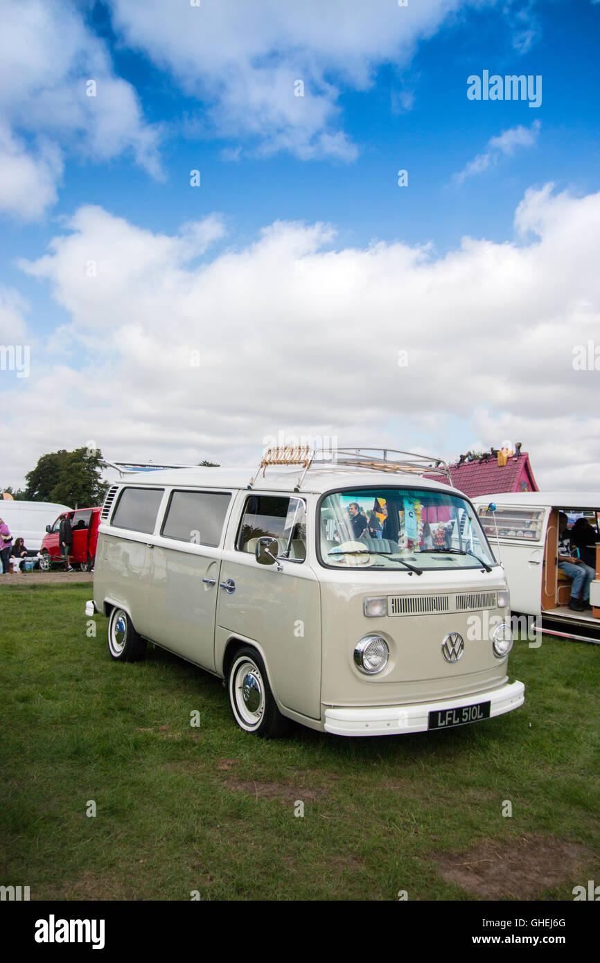 classic vintage VW camper van Stock Photo Alamy
