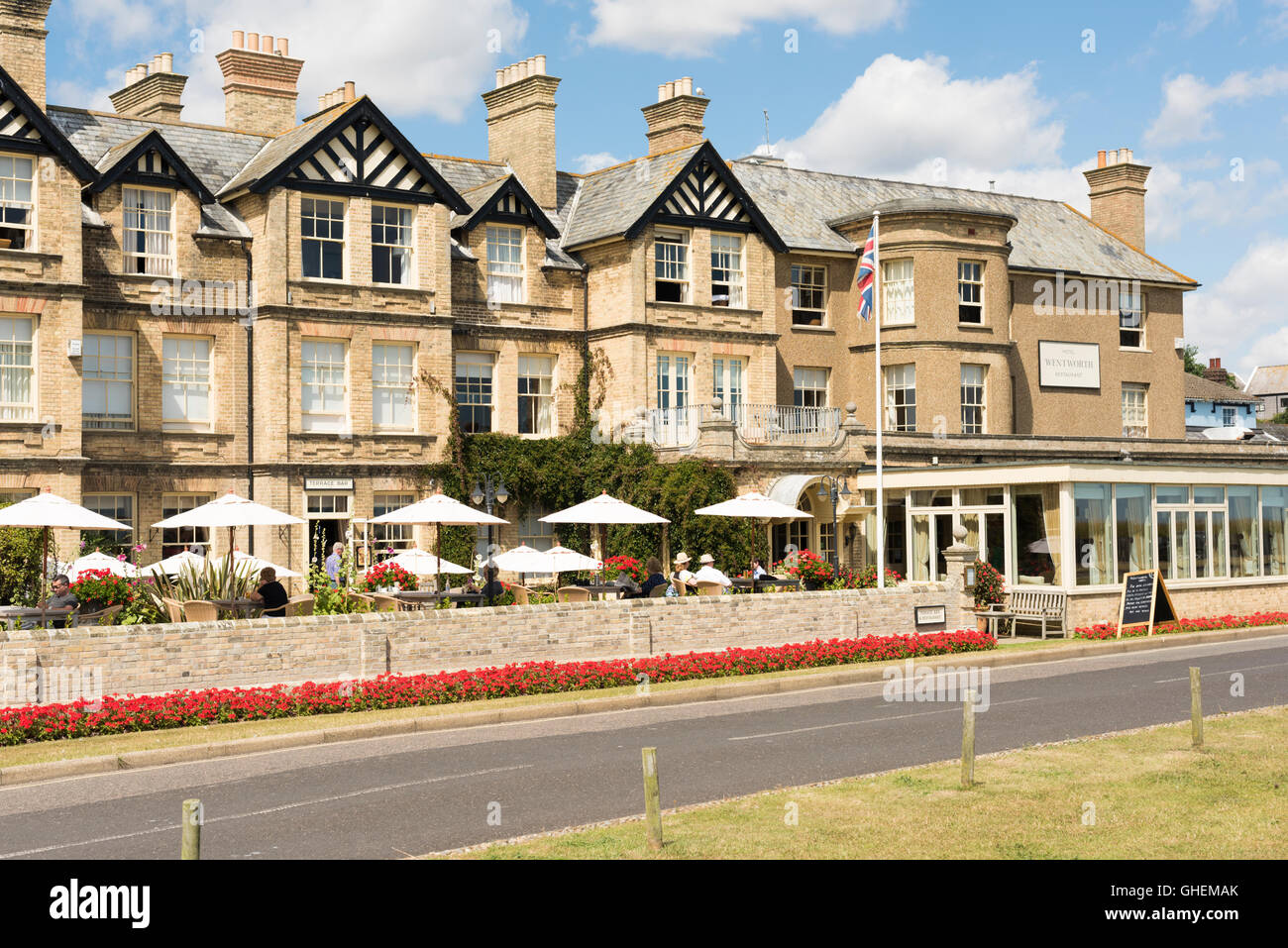 The Wentworth Hotel Aldeburgh Suffolk UK in summer Stock Photo