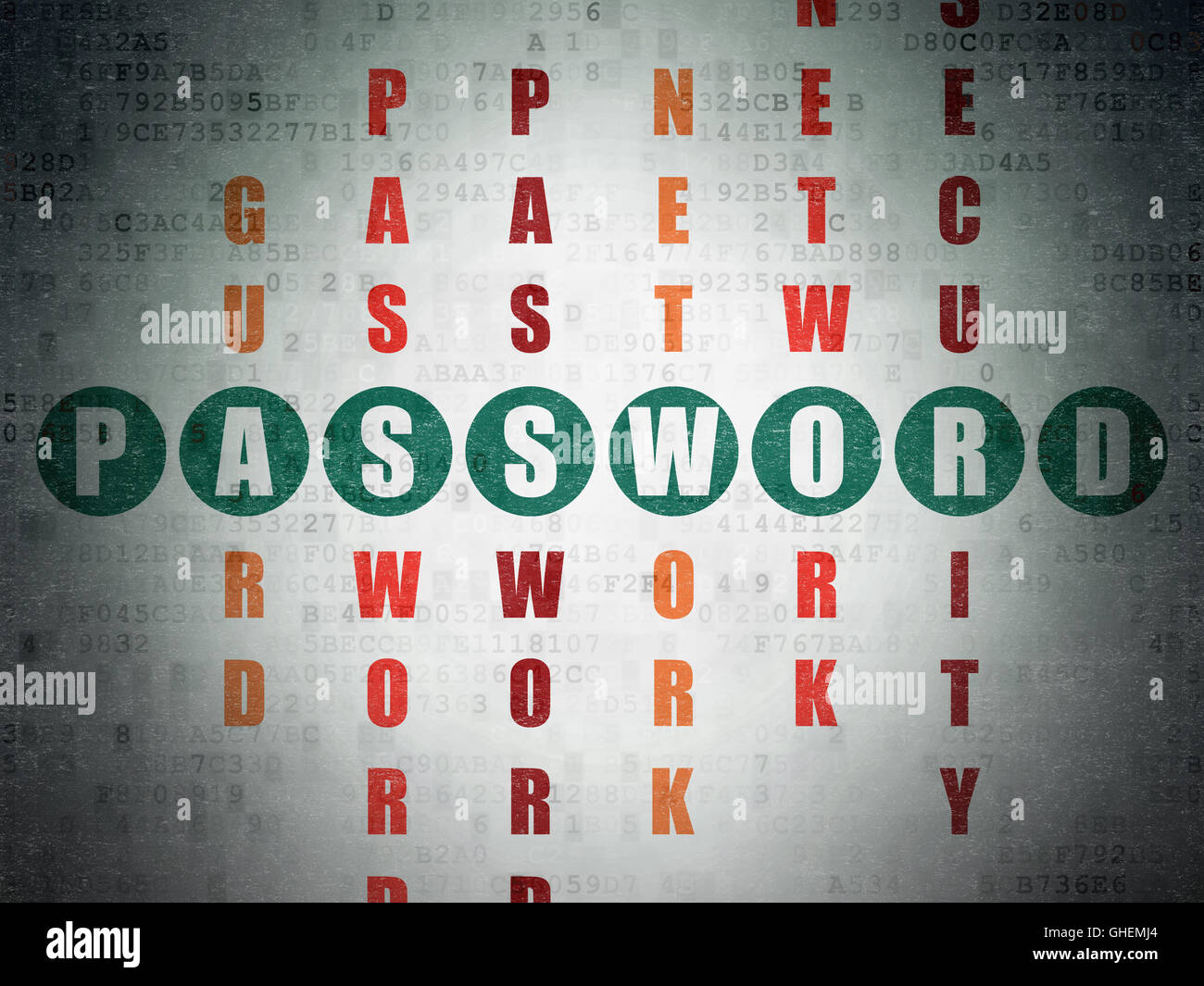 Protection concept: Password in Crossword Puzzle Stock Photo Alamy