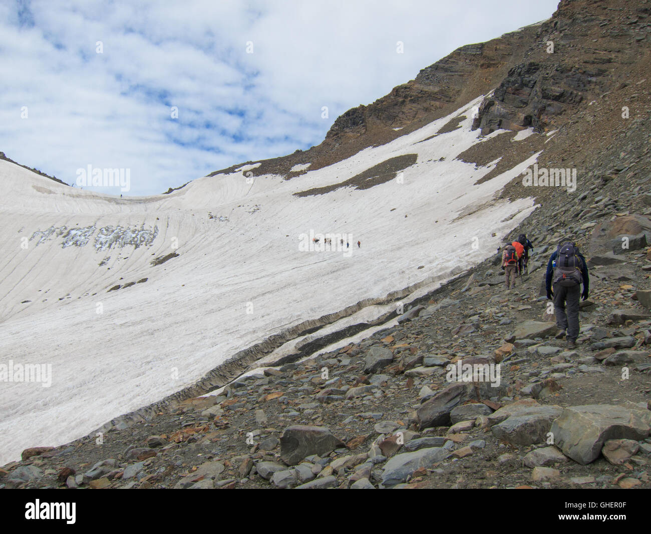 Bhaba Pass Trek (Himachal Pradesh, India) Stock Photo