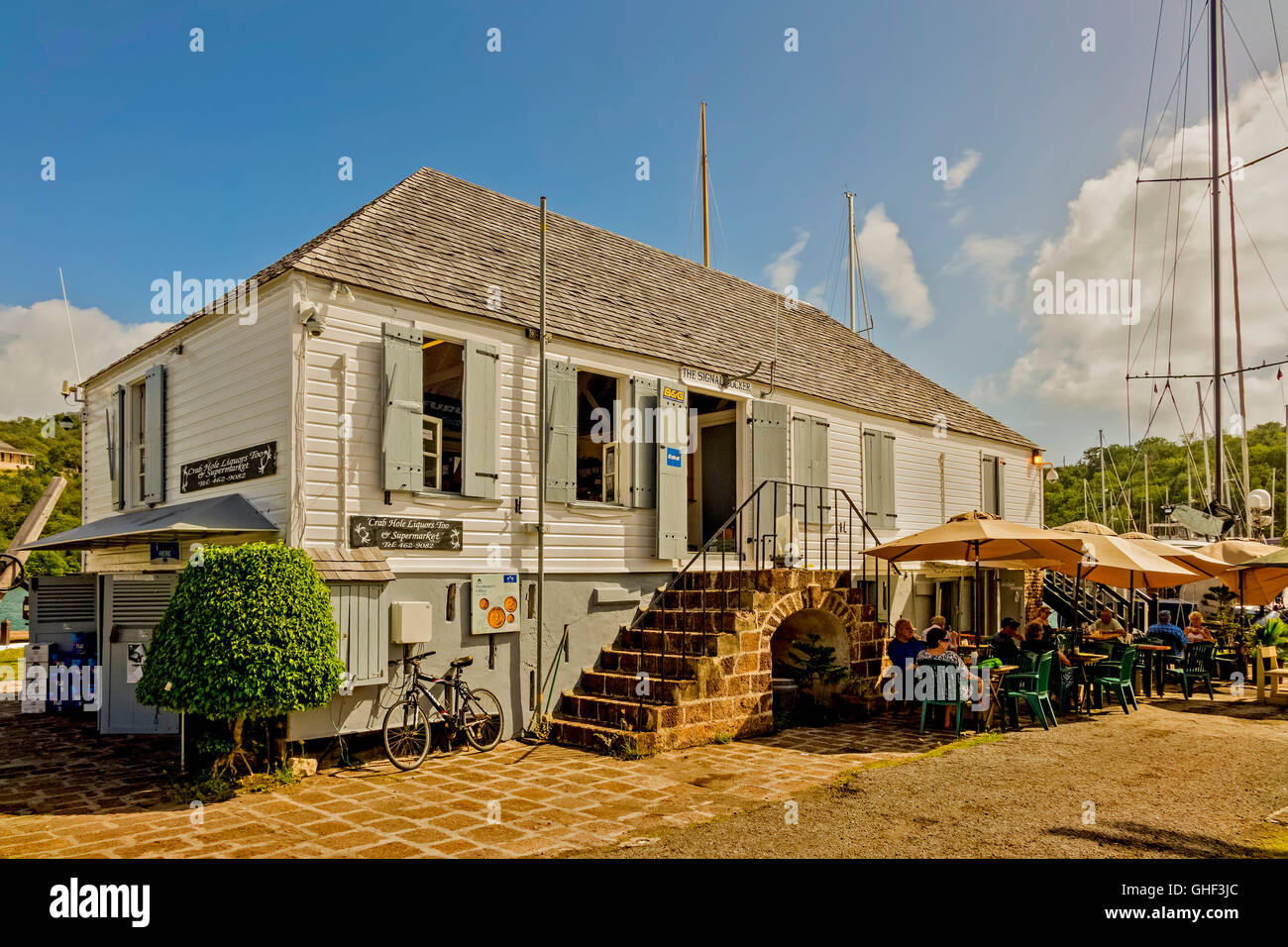 Old Commissioner's Room and Pay Office Nelson's Dockyard English Harbour Antigua Stock Photo