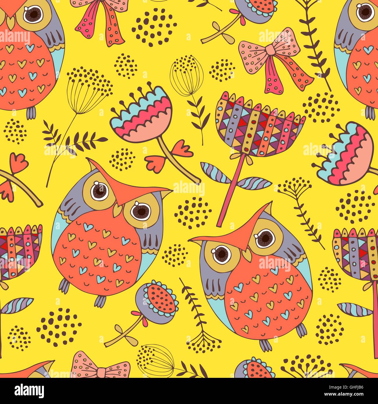 background with owls Stock Vector Image & Art - Alamy