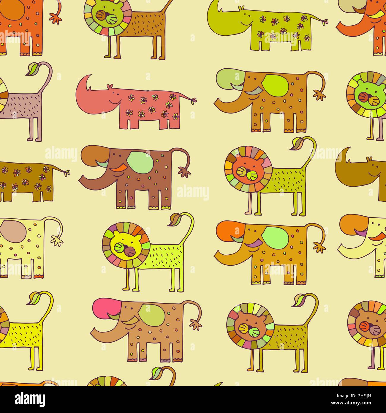 Wild animals fauna Stock Vector Images - Alamy