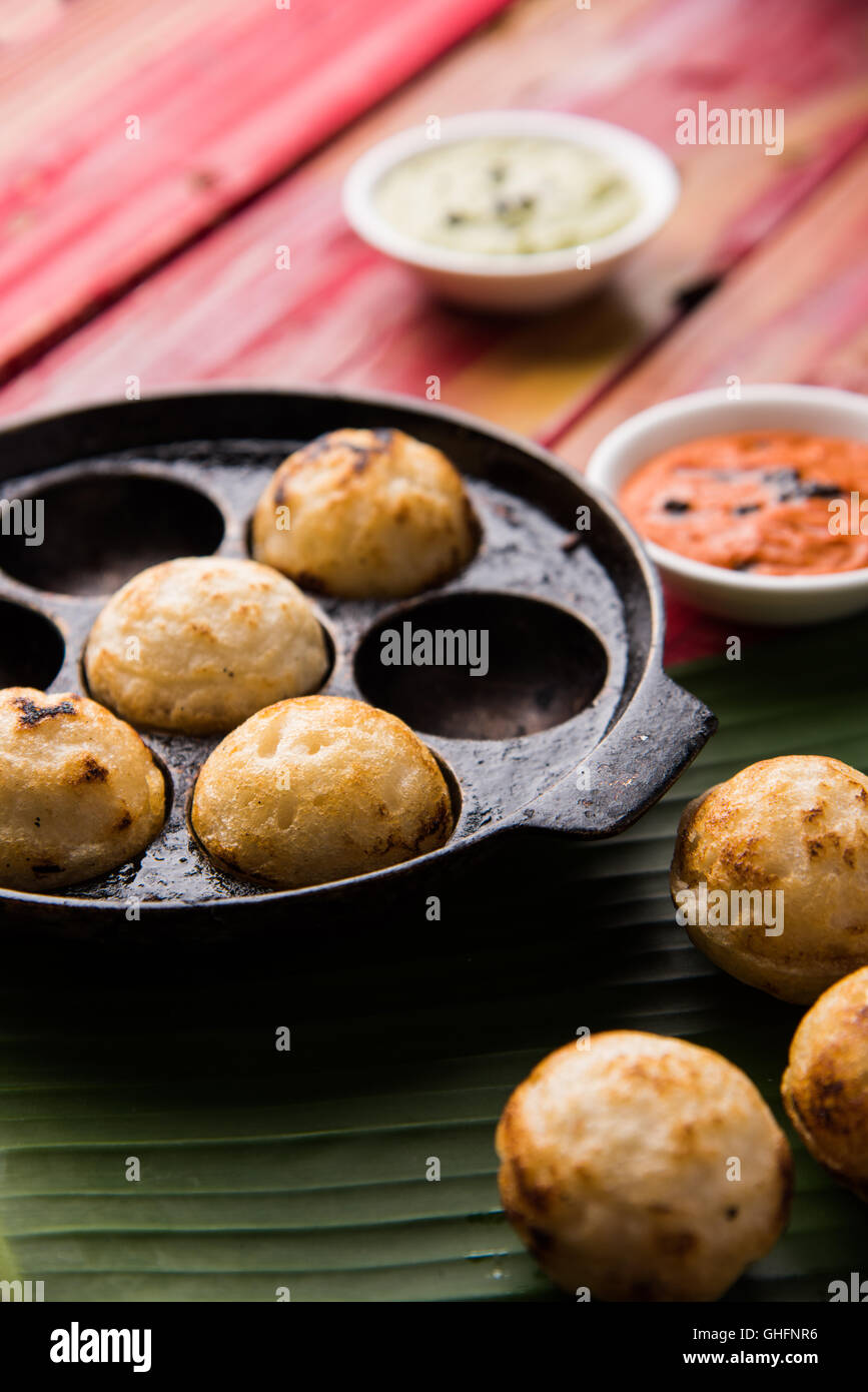 south indian popular food Appe or Appam or Rava Appe Stock Photo - Alamy