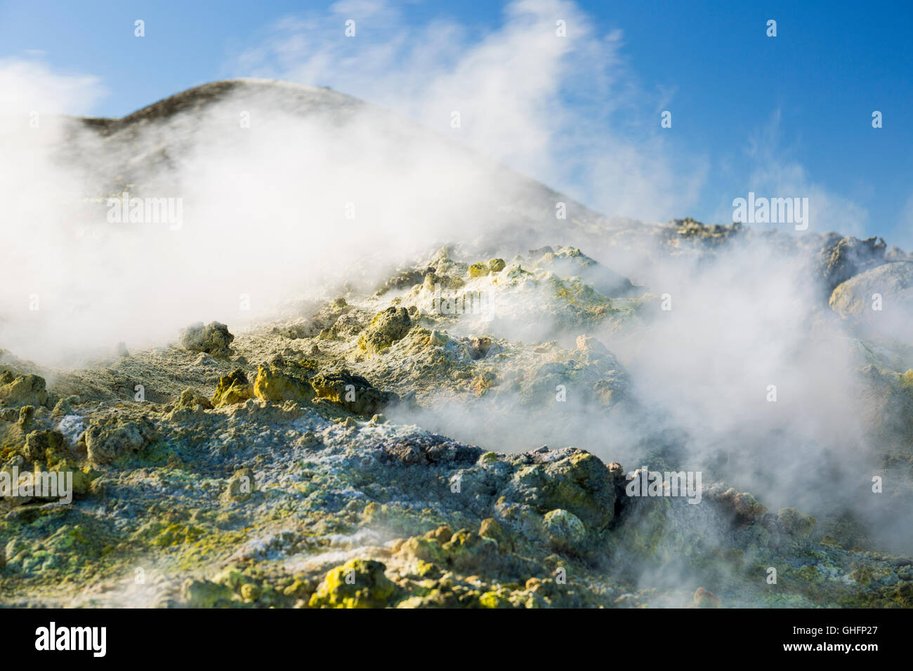 Volcanic Gas on Mount Etna Stock Photo Alamy