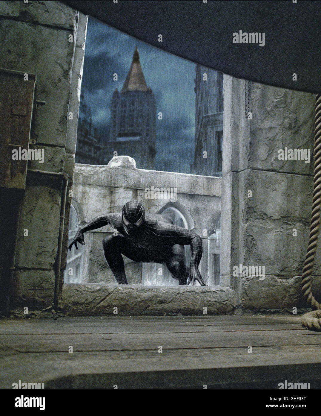 Spider-Man 3 / Dark side of Spider-Man (TOBEY MAGUIRE) Regie: Sam Raimi aka. Spider-Man 3 Stock Photo