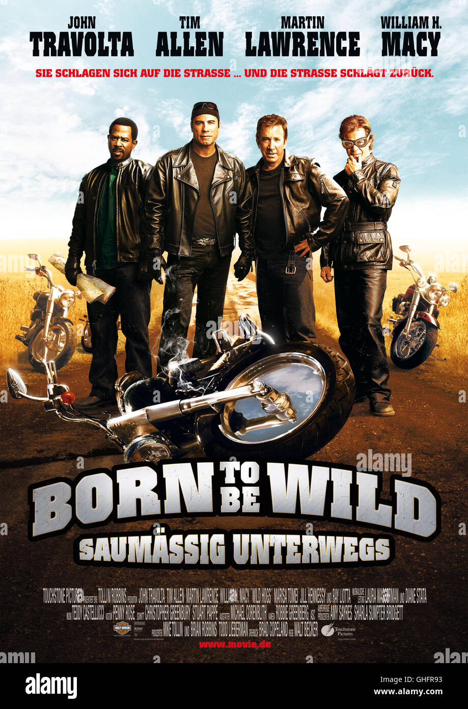 Born to be wild - Saumäßig unterwegs / Filmplakat Regie: Walt Becker aka. Wild Hogs Stock Photo