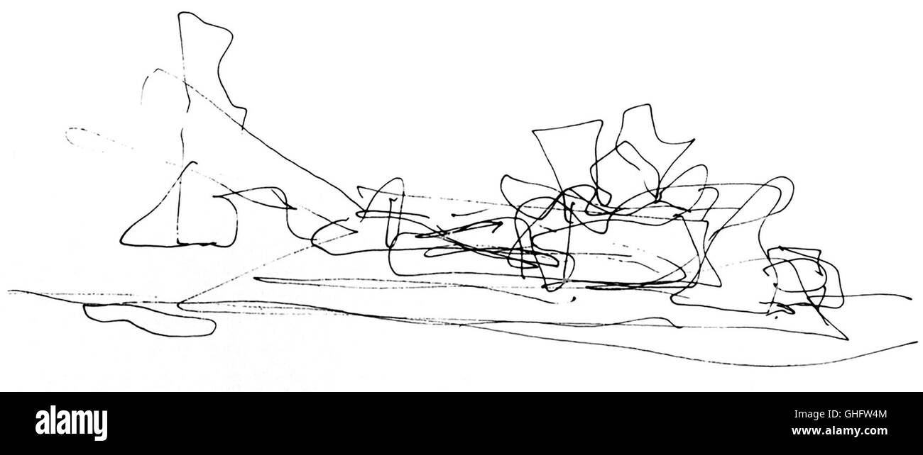 Sketches of Frank Gehry / Skizze von FRANK GEHRY Regie: Sydney Pollack aka. Sketches of Frank Gehry Stock Photo
