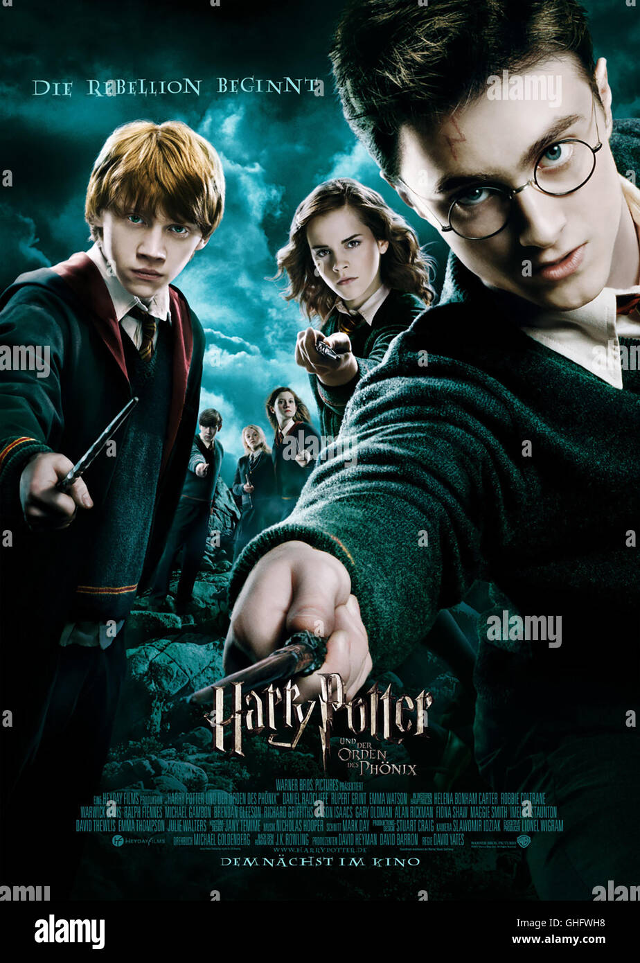 Harry Potter und der Orden des Phönix / Filmplakat Regie: David Yates aka. Harry  Potter and the Order of the Phoenix Stock Photo - Alamy
