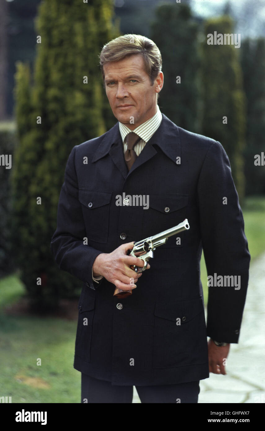 Live And Let Die Roger Moore 1973 High Resolution Stock Photography and