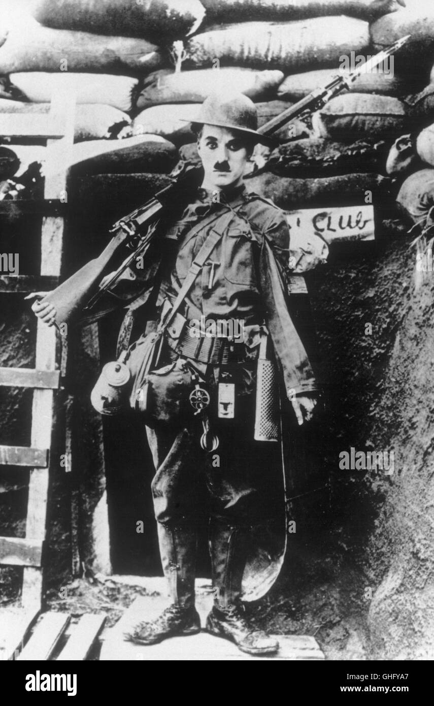 CHARLES CHAPLIN (Recruit) Regie: Charles Chaplin Stock Photo