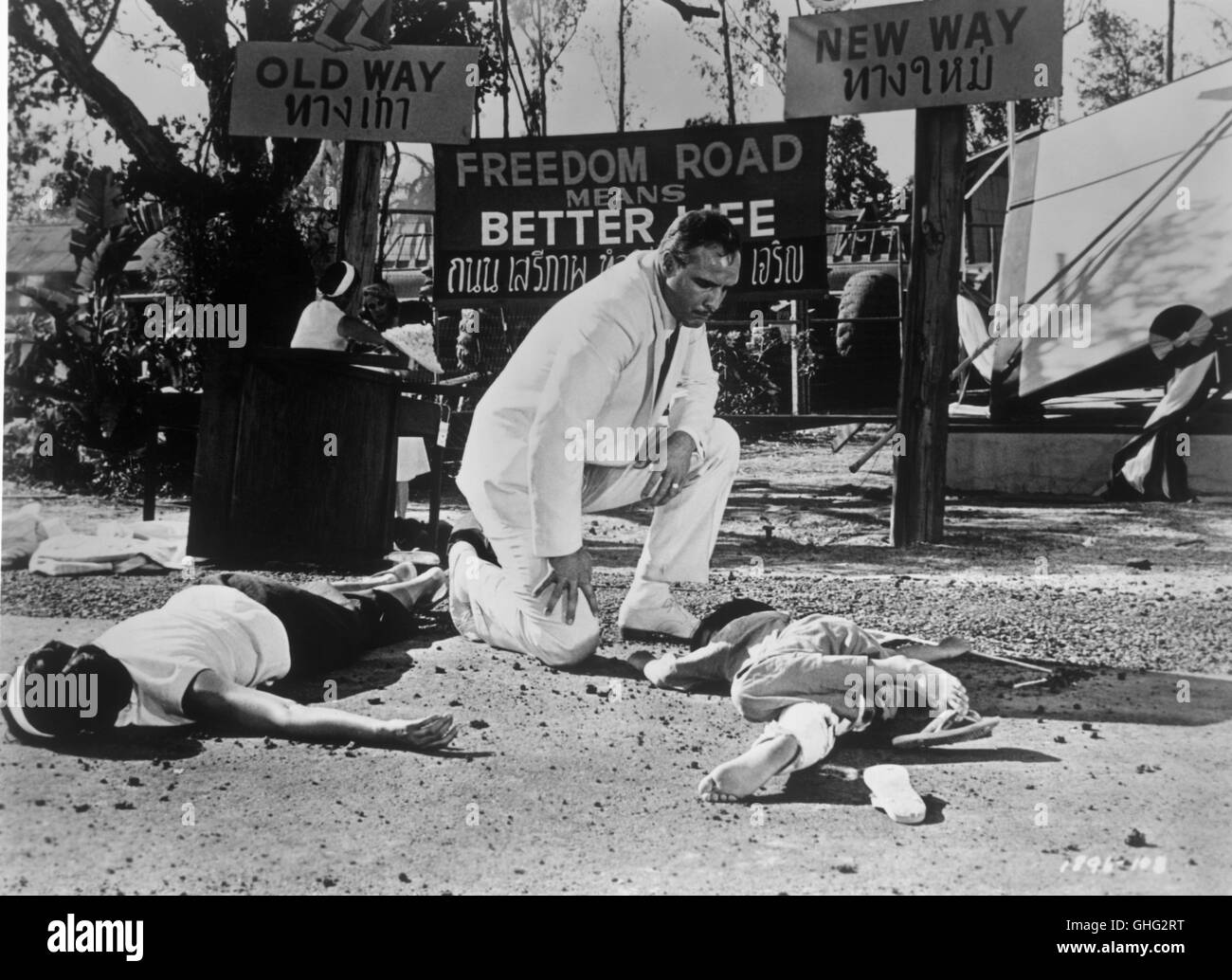 MARLON BRANDO (Ambassador MacWhite) Regie: George Englund aka. The Ugly American Stock Photo