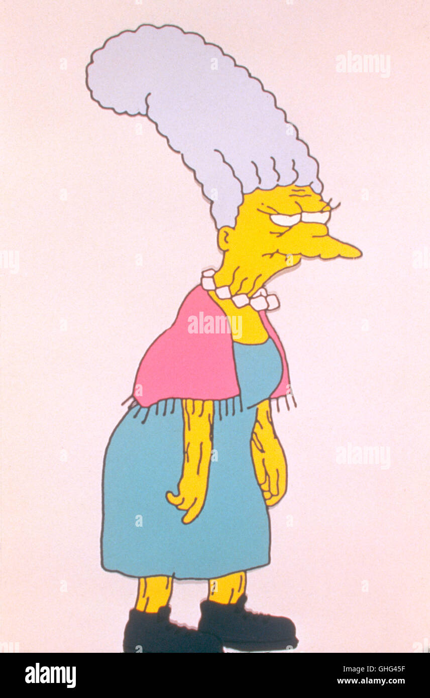 The Simpons, US-American Animation series (since 1989). Photo: Jacqueline Bouvier, Mother of Marge Simpson aka. The Simpsons Stock Photo