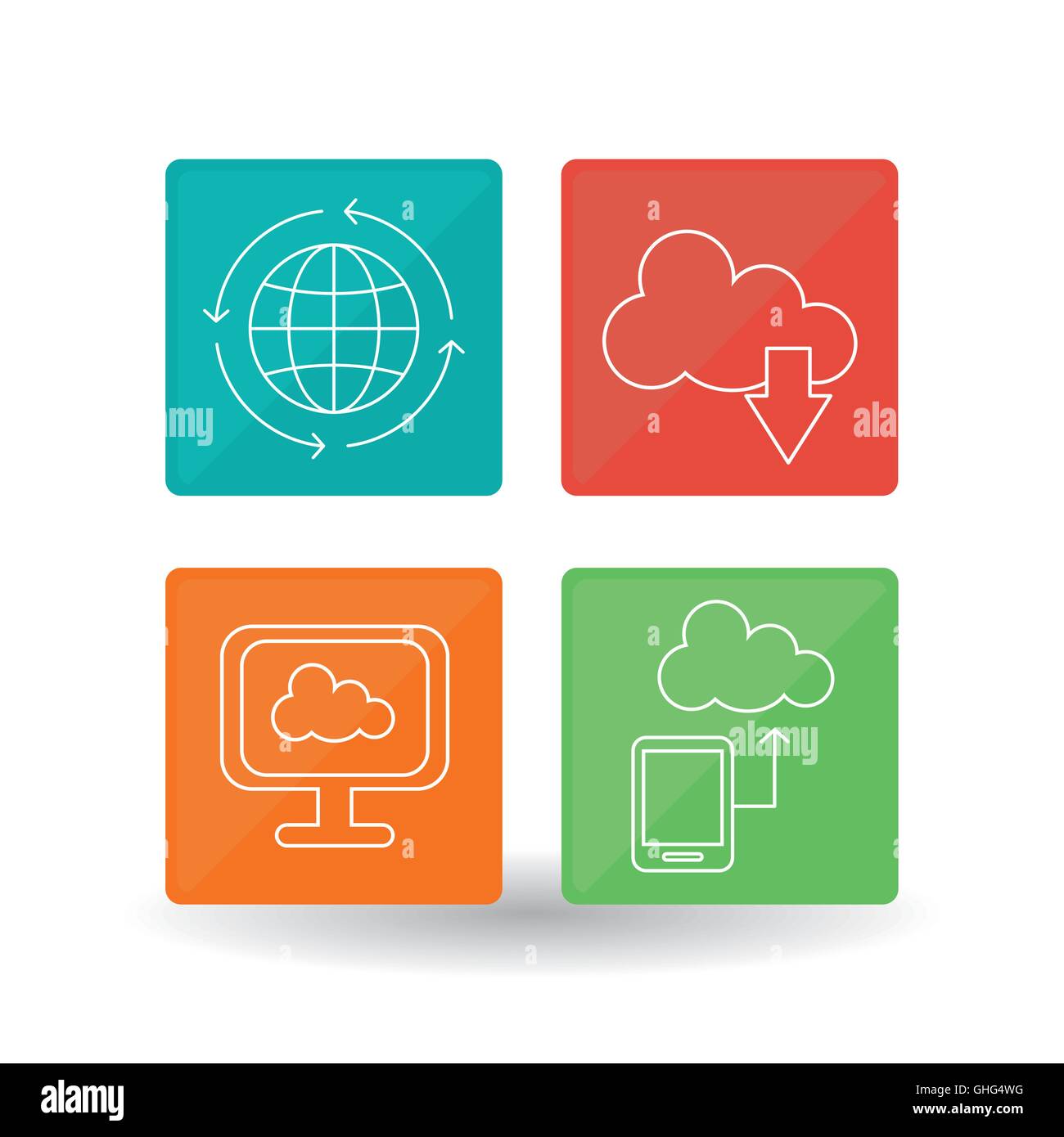 technology icon set design, vector illustration Stock Vector Image ...