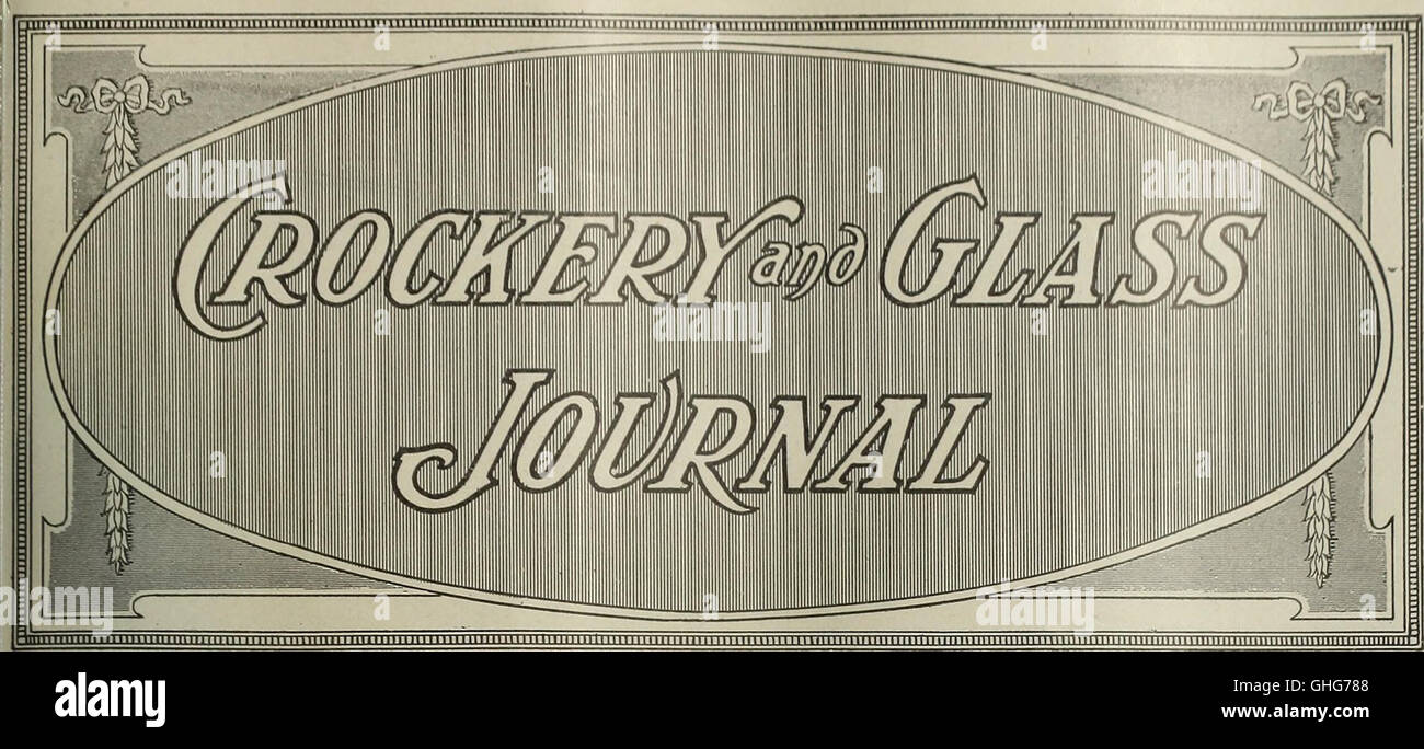 Crockery and glass journal (1875 Stock Photo Alamy