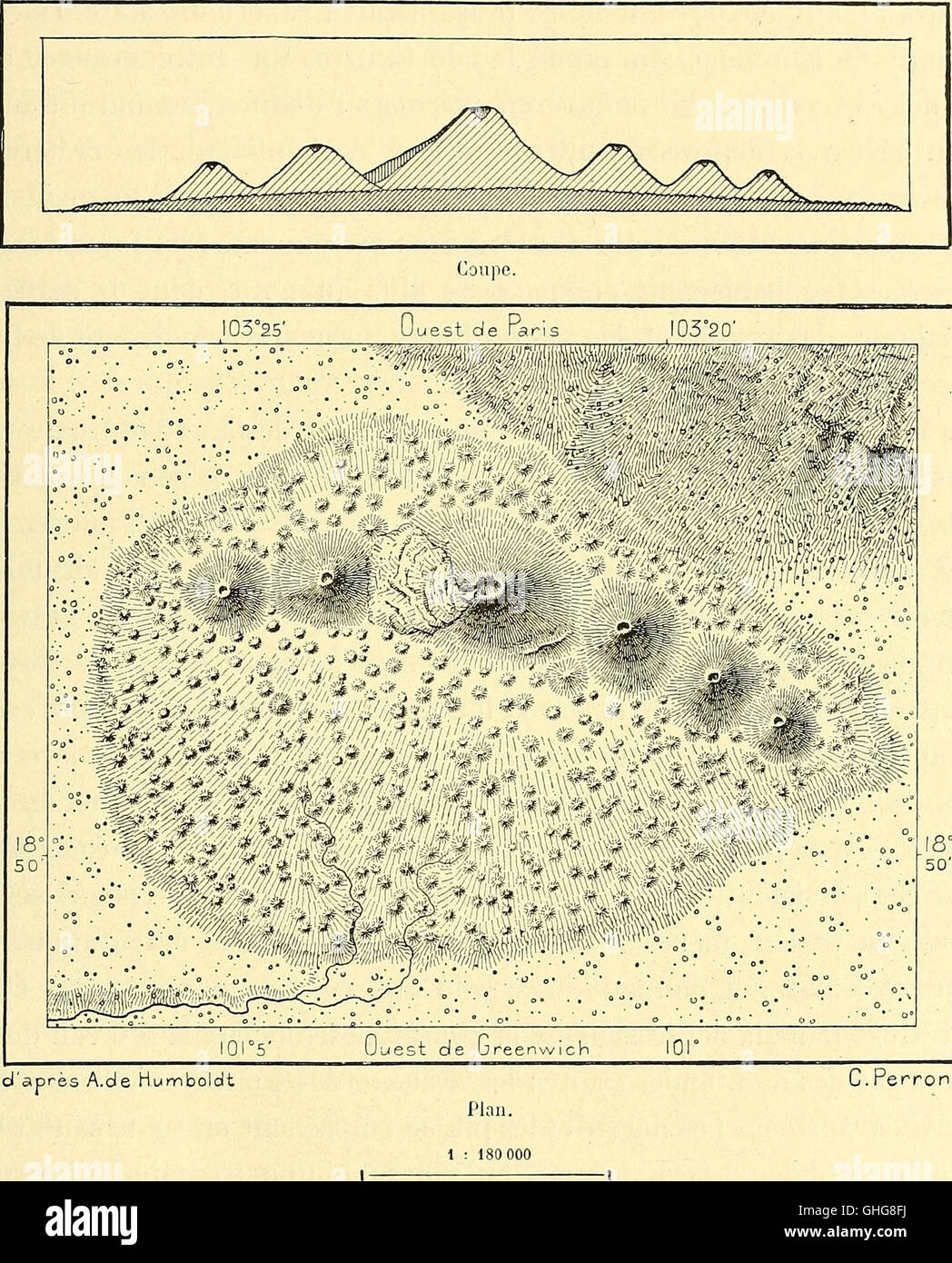 Nouvelle géographie universelle - la terre et les hommes (1876) Stock Photo