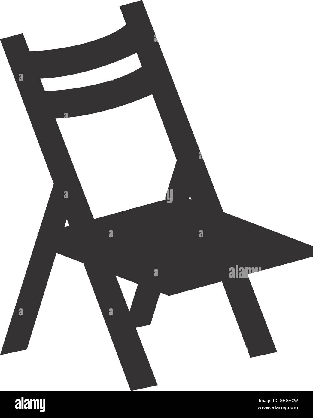 singlen folding chair icon Stock Vector Image & Art - Alamy