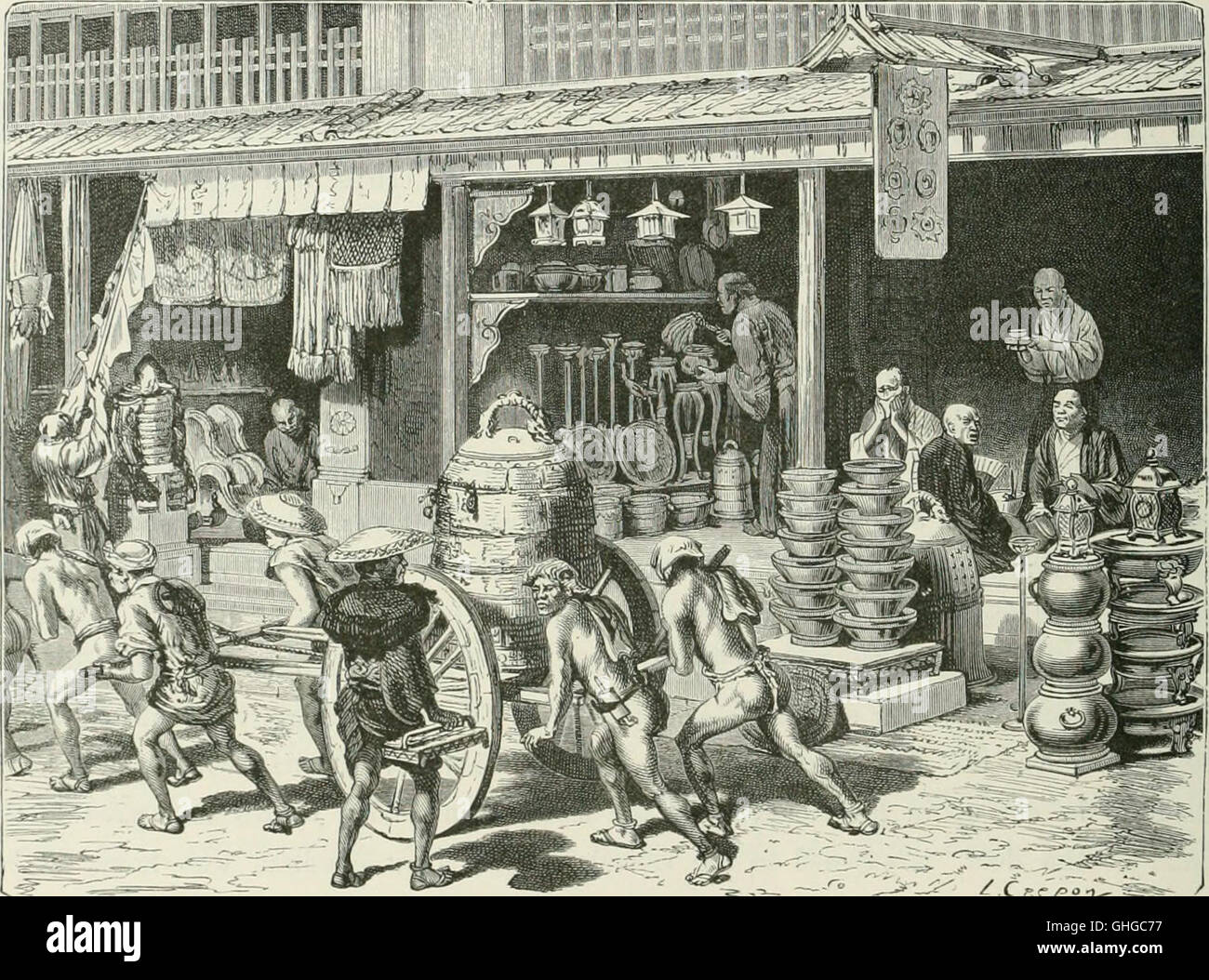 Japan and the Japanese illustrated (1874 Stock Photo Alamy