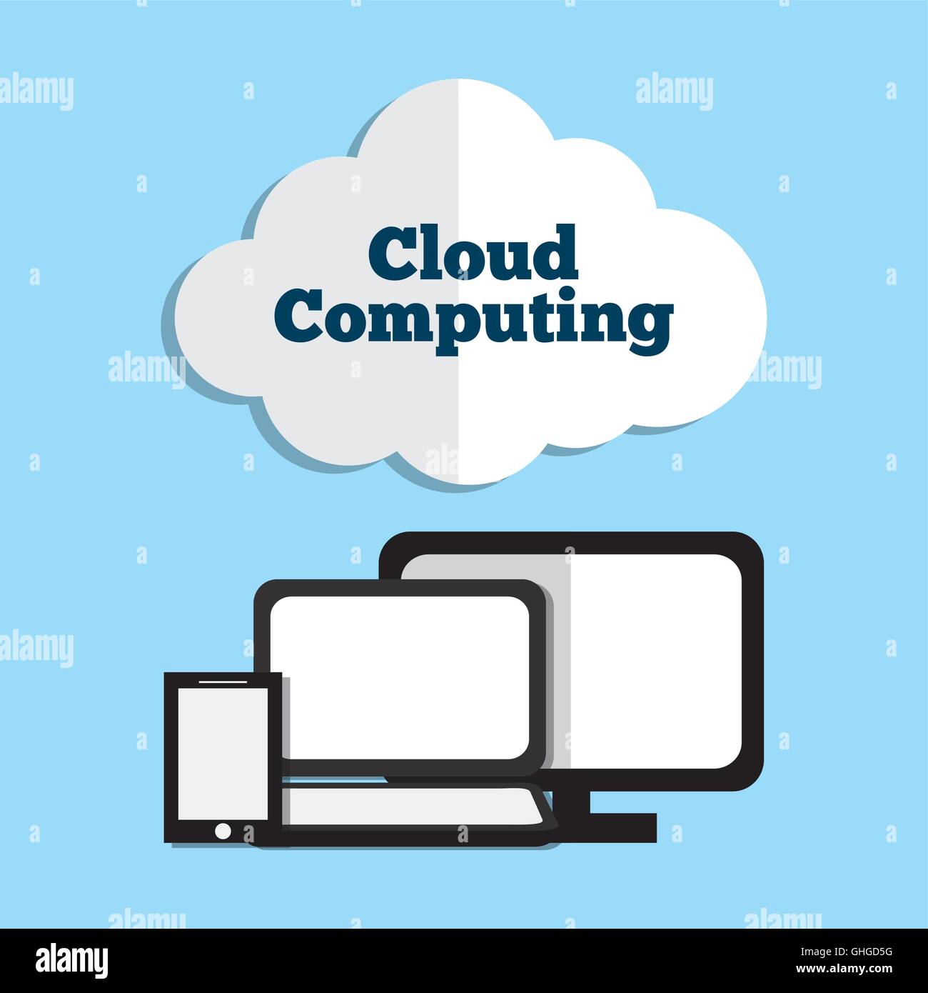 Cloud computing and hosting design Stock Vector Image & Art - Alamy