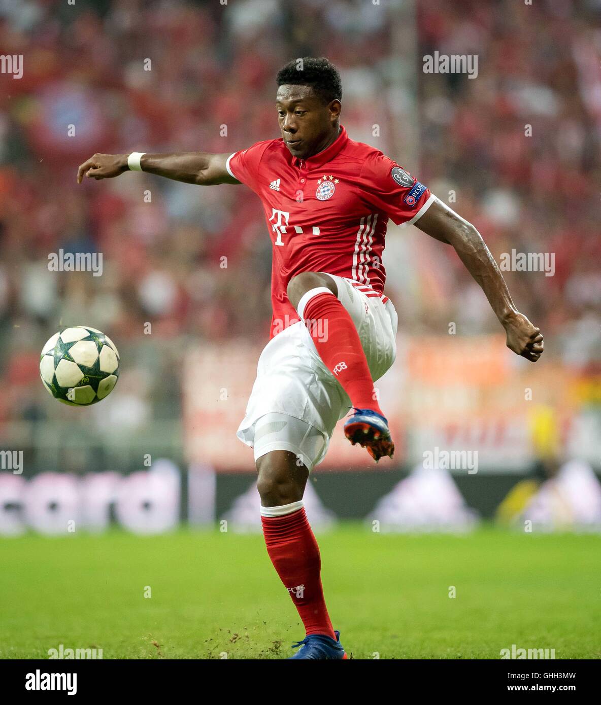 Munich, Germany. 13th Sep, 2016. Bayern's David Alaba in action during ...