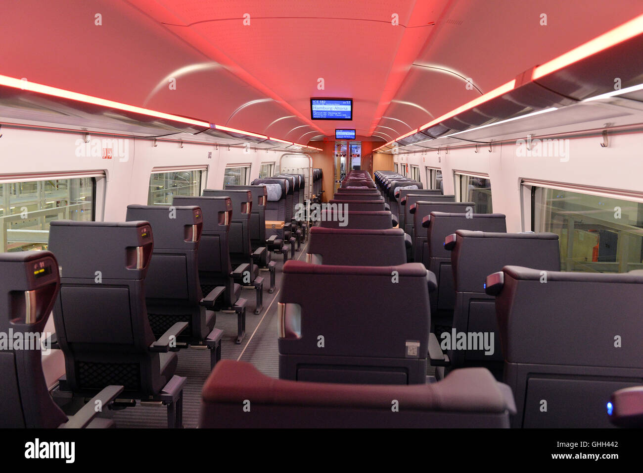 Berlin, Germany. 13th Sep, 2016. View of the first class of the new ICE