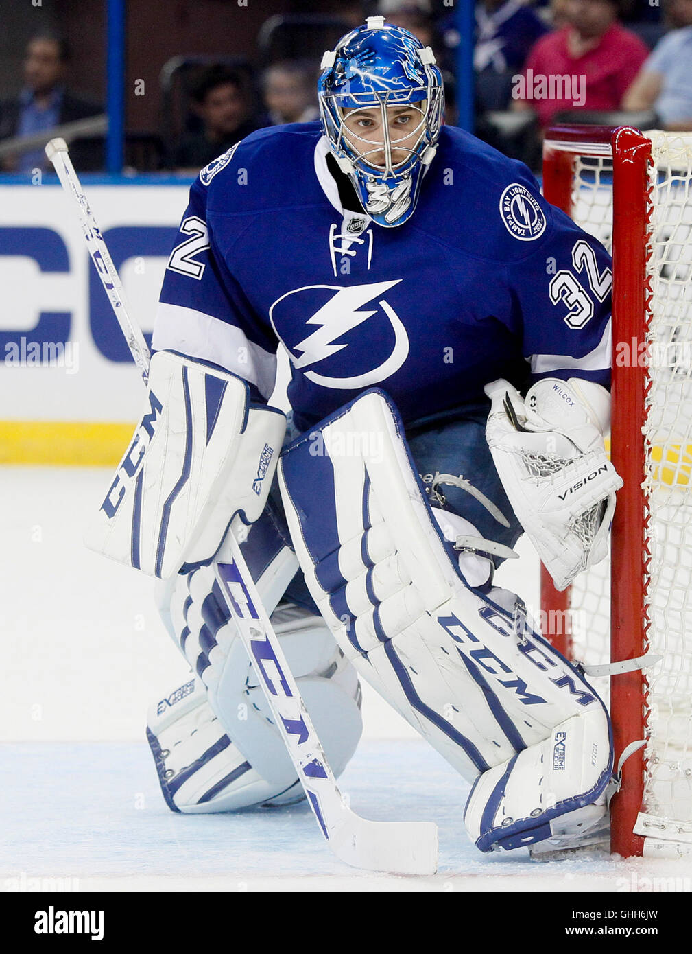 Tampa, Florida, USA. 27th Sep, 2016. Tampa Bay Lightning goalie Adam