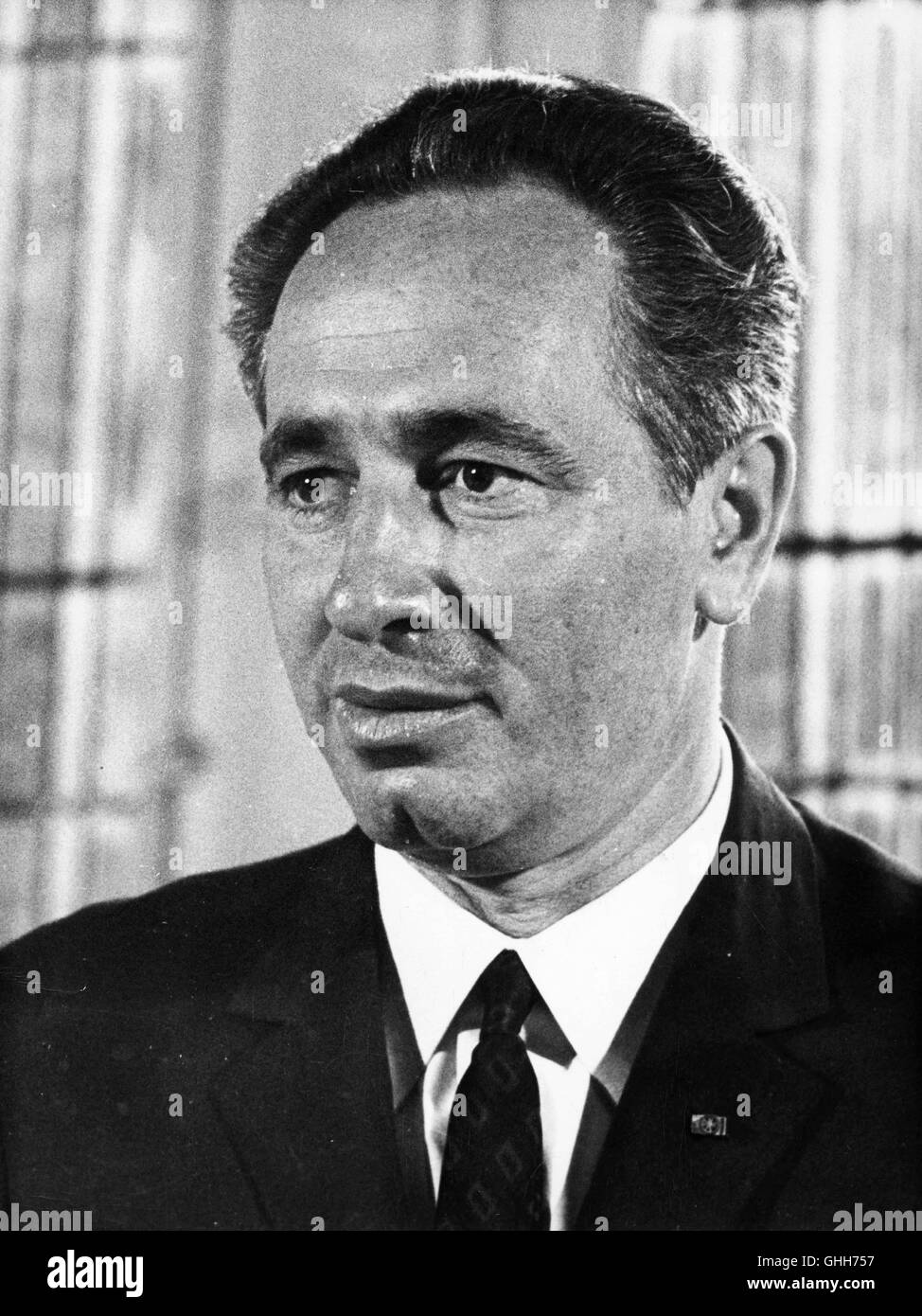 SHIMON PERES (2 August 1923 - 28 September 2016) was a Polish-born Israeli statesman. Born Szymon Perski, he was the ninth President of Israel from 2007 to 2014, served twice as the Prime Minister of Israel and twice as Interim Prime Minister, and he was a member of 12 cabinets in a political career spanning over 66 years. Peres won the 1994 Nobel Peace Prize together with Yitzhak Rabin and Yasser Arafat for the peace talks that he participated in as Israeli Foreign Minister, producing the Oslo Accords. PICTURED: A young SHIMON PERES (Credit Image: © Keystone Press Agency/Keystone USA via ZUMA Stock Photo
