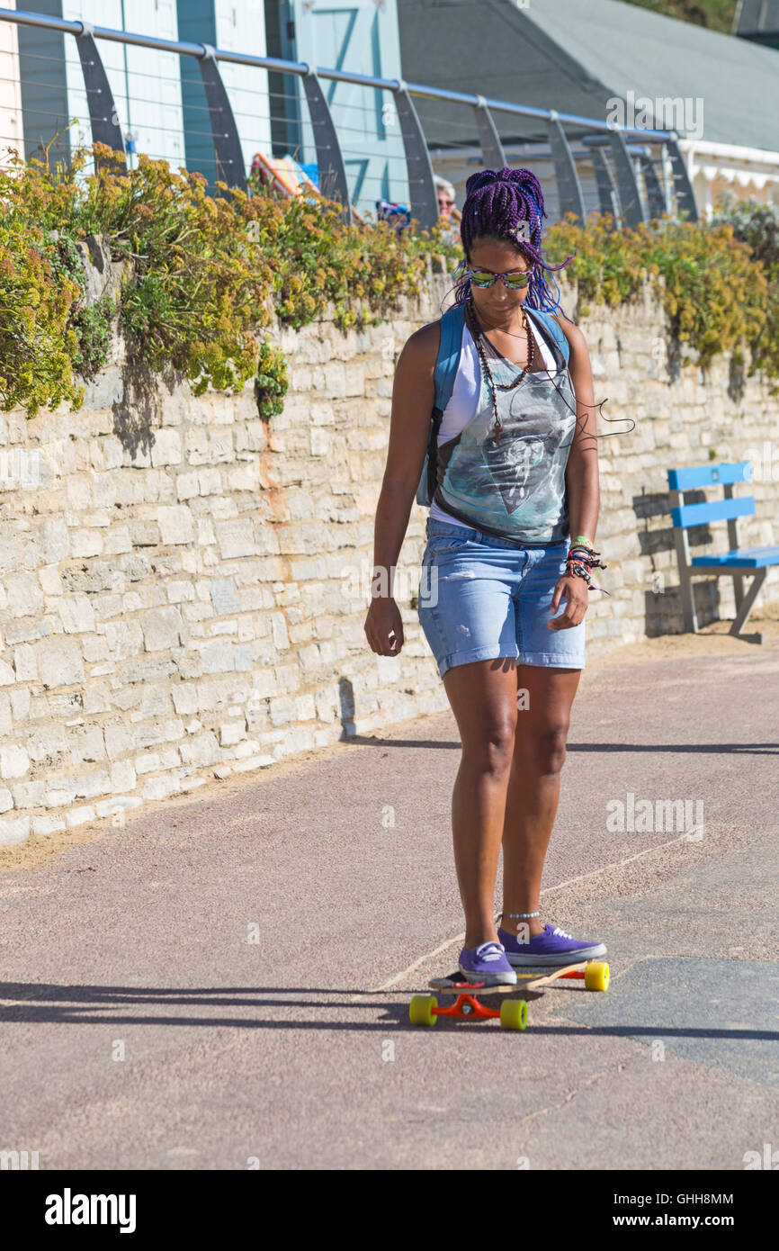 Skateboarding Along Promenade Hi res Stock Photography And Images Alamy