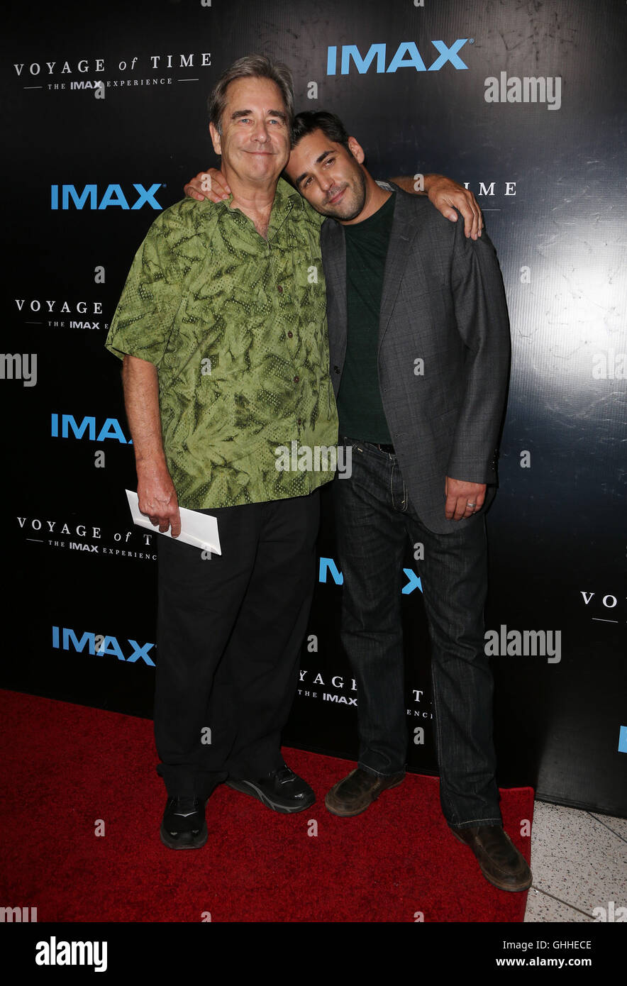 Los Angeles, CA, USA. 28th Sep, 2016.  Beau Bridges, Jordan Bridge. Premiere Of IMAX's ''Voyage Of Time: The IMAX Experience'' held at the California Science Center. Photo Credit: Faye Sadou/AdMedia Credit:  Faye Sadou/AdMedia/ZUMA Wire/Alamy Live News Stock Photo