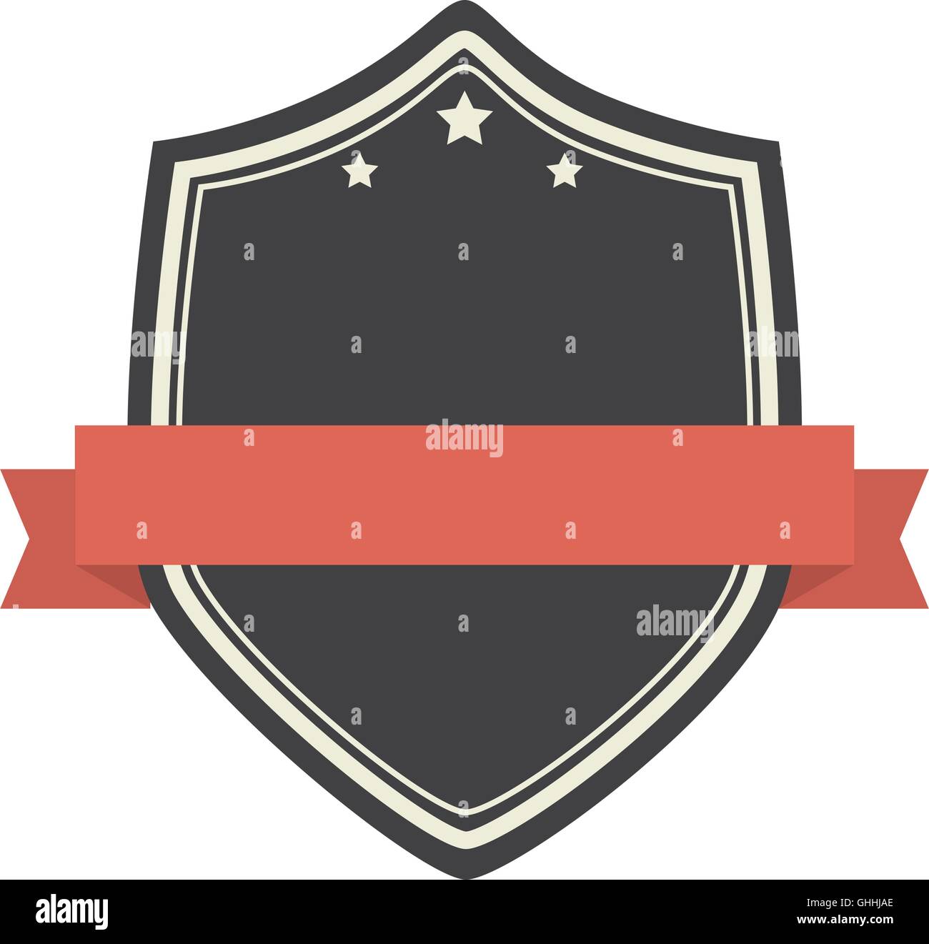 badge ribbon shield icon vector illustration Stock Vector Image & Art ...