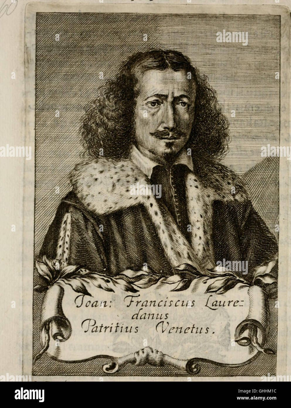 Le glorie de gli incogniti - O vero gli hvomini illvstri dellaCC93ccademia de CC93signori incogniti di venetia (1647) Stock Photo