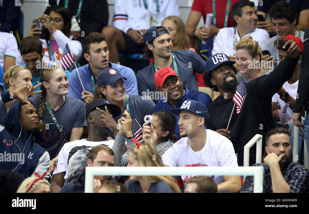 Teammates olympic aquatics stadium on fourth day rio olympic games hi