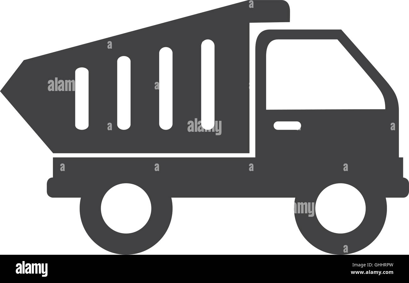 dump truck construction icon vector graphic Stock Vector Image & Art ...
