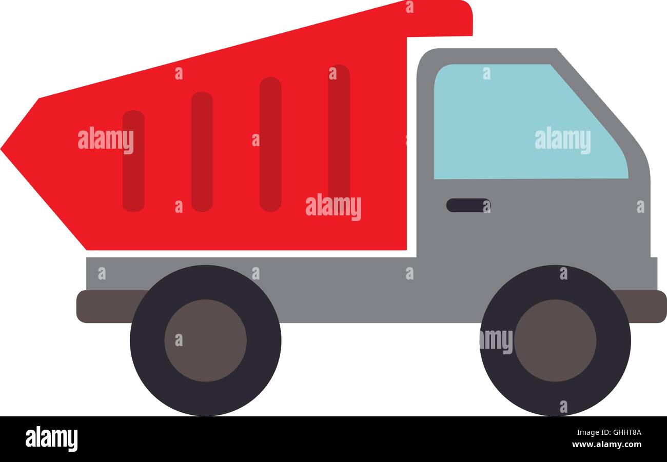 dump truck construction icon vector graphic Stock Vector Image & Art ...