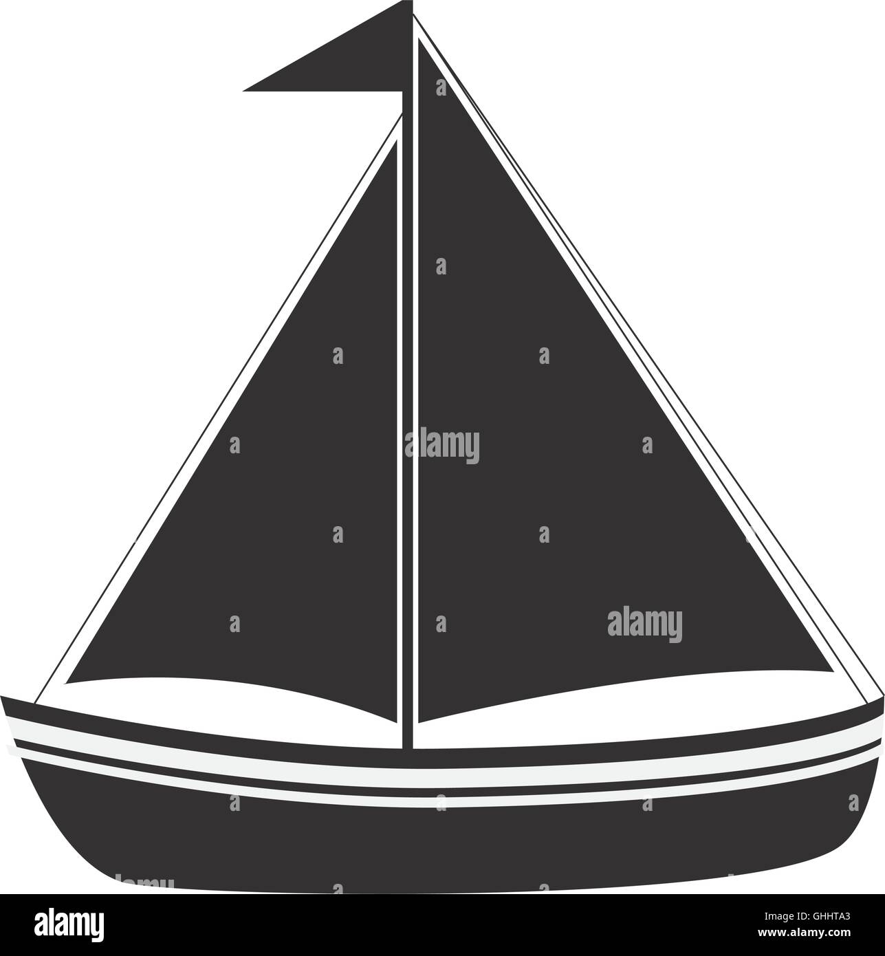 sail boat icon Stock Vector Image & Art - Alamy