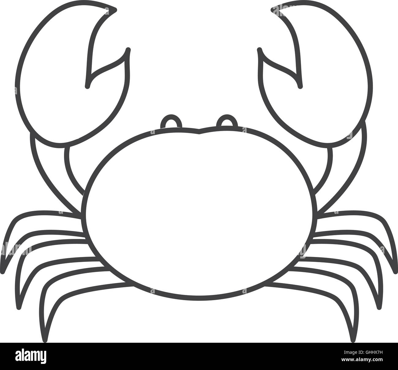 cartoon crab icon Stock Vector Image & Art - Alamy