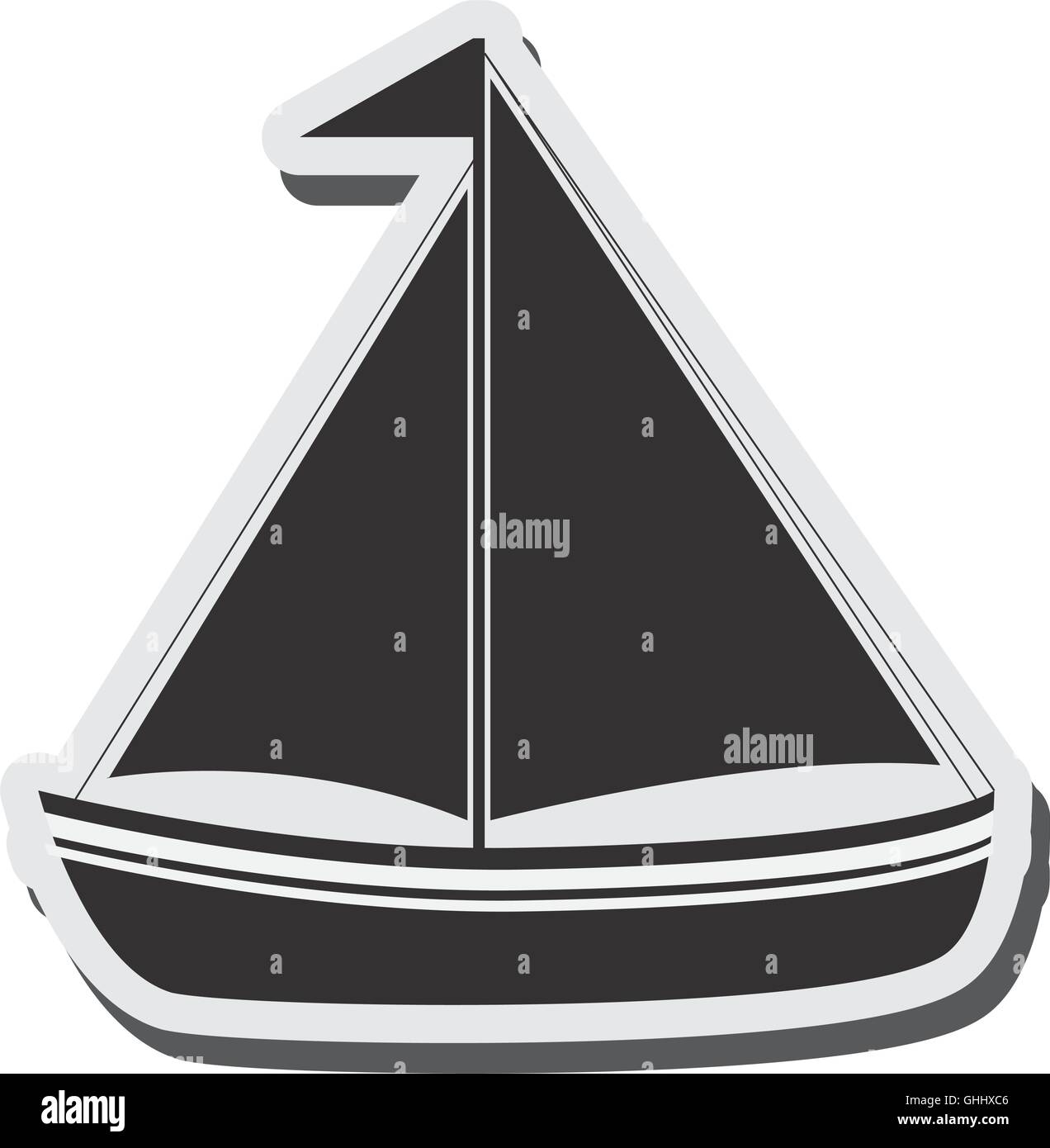 sail boat icon Stock Vector Image & Art - Alamy
