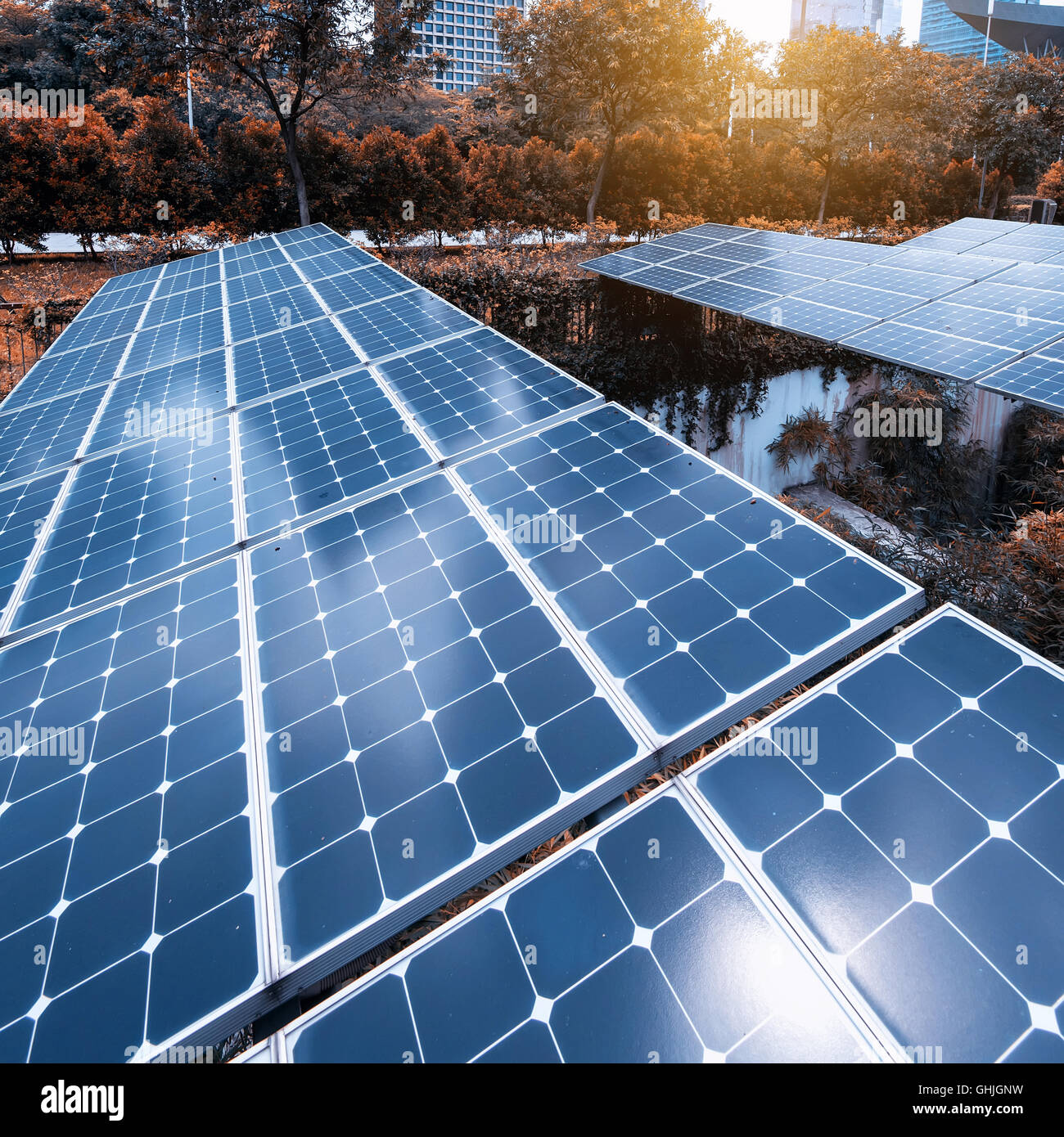 Solar Power Plant Stock Photo - Alamy