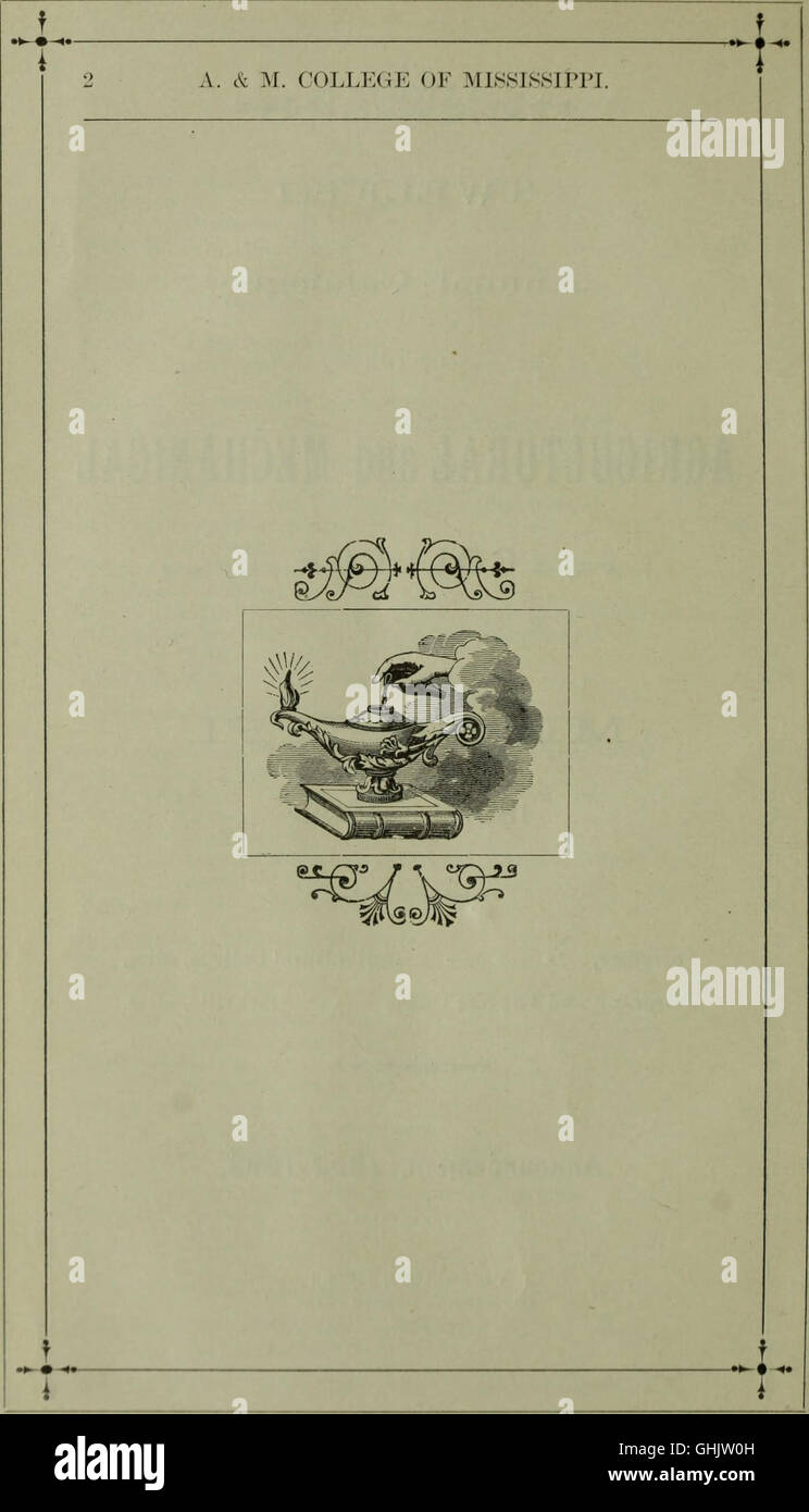 The 1890 annual catalogue of the Agricultural and Mechanical College of