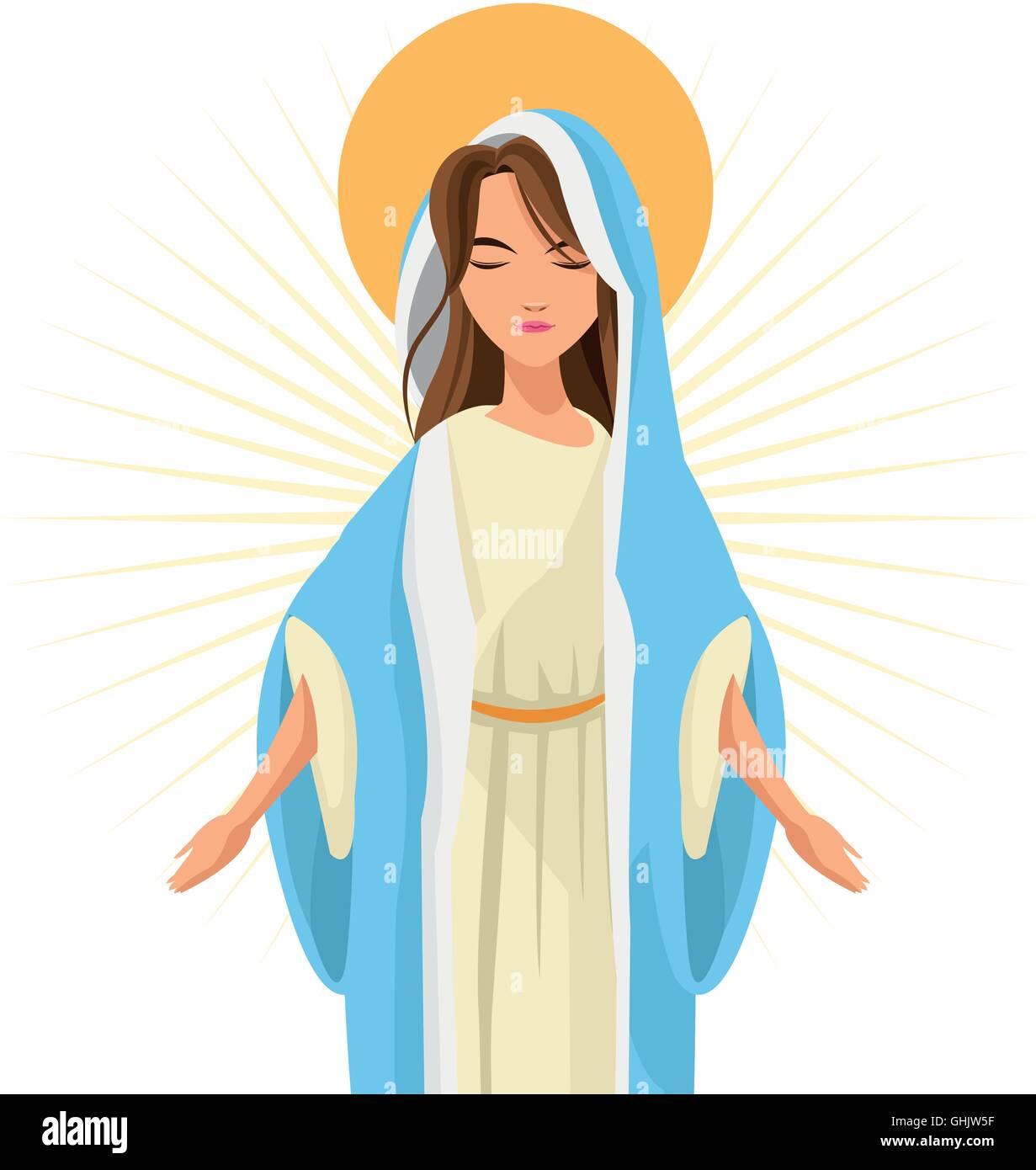Holy mary religion icon. Vector graphic Stock Vector Image & Art - Alamy