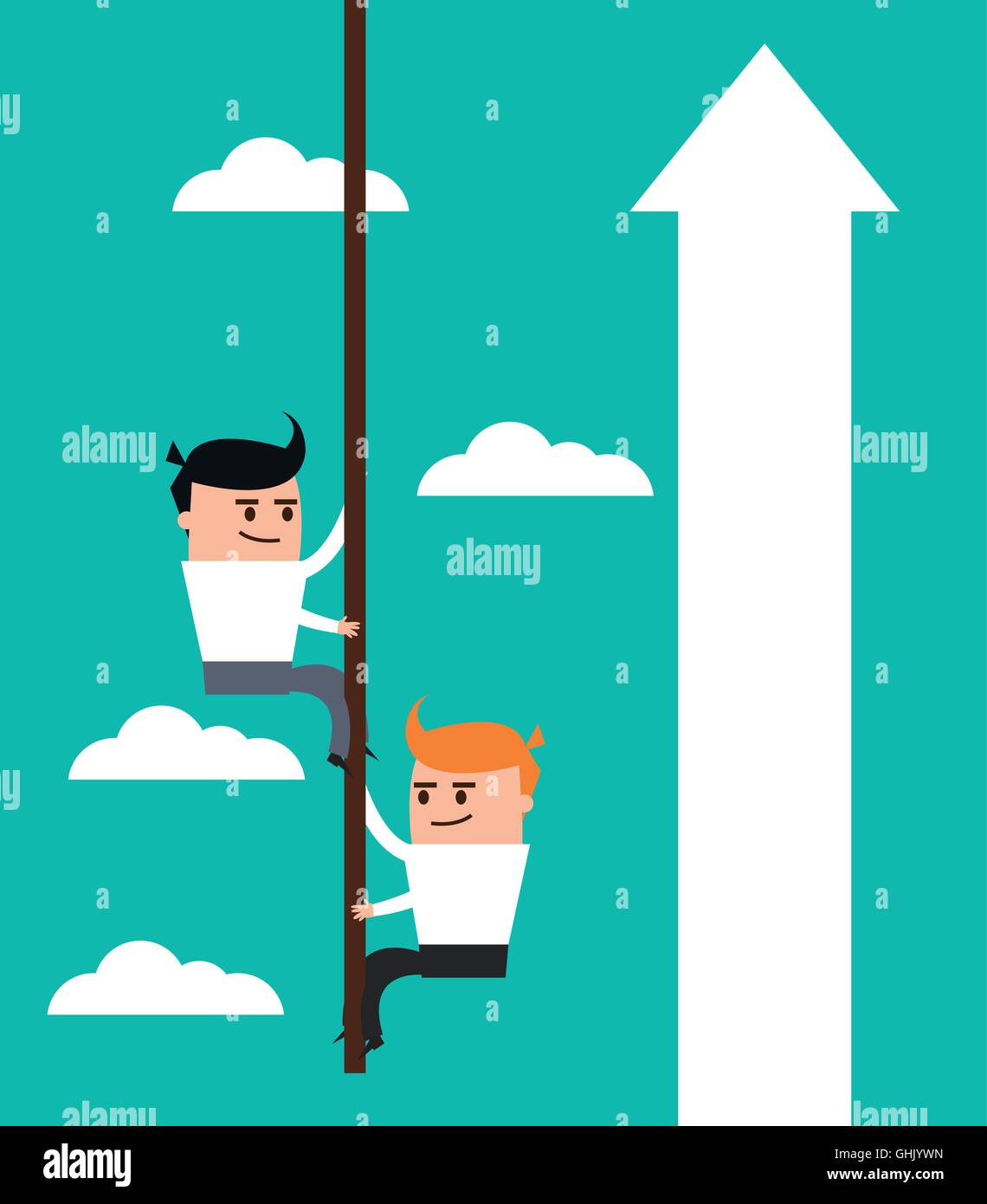 Businessman arrow man cartoon icon. Vector graphic Stock Vector Image ...